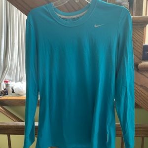 Aqua marine Nike dry fit cotton T-shirt size large